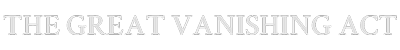 The Great Vanishing Act Logo